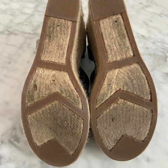 Marc Fisher Alida Suede Espadrille Heel Black 8.5 - Picture 6 of 6